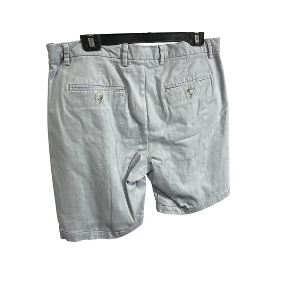 Perry Ellis Mens Light Gray Casual Shorts Size 34 Cotton Blend Classic Fit 74i - Picture 2 of 6